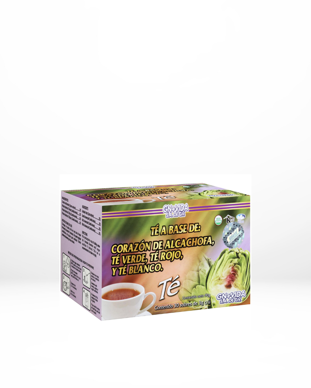 Té de Alcachofa + Té verde, Té Rojo y Té Blanco