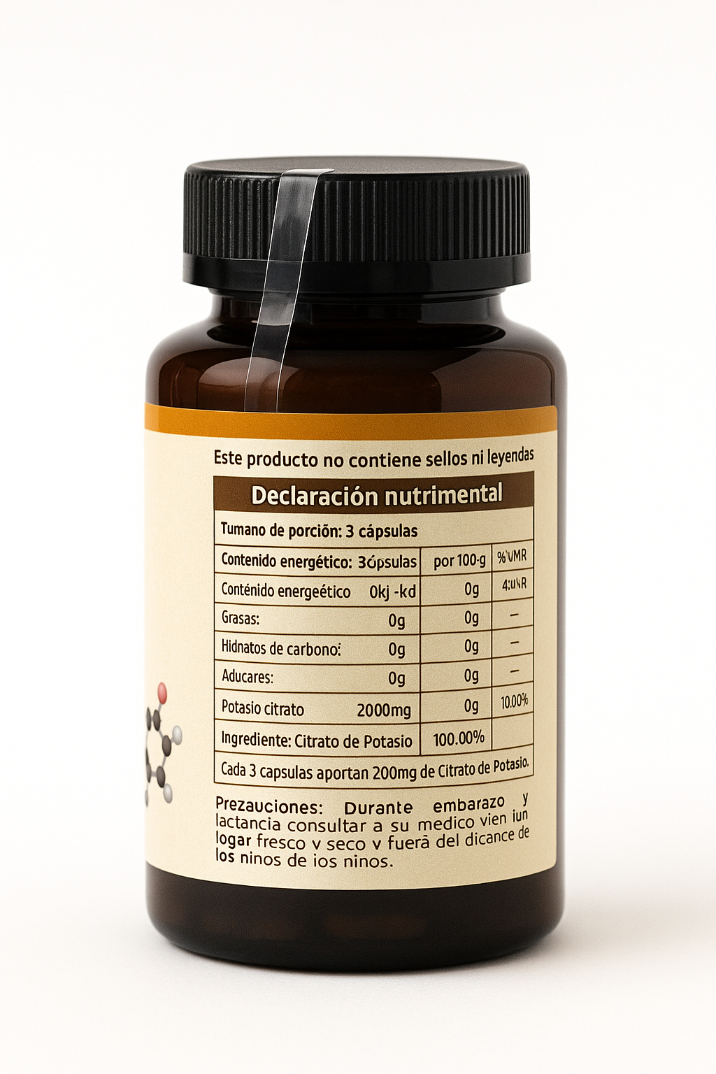 Citrato de Potasio 200 mg – 90 Cápsulas | El Show de la Salud