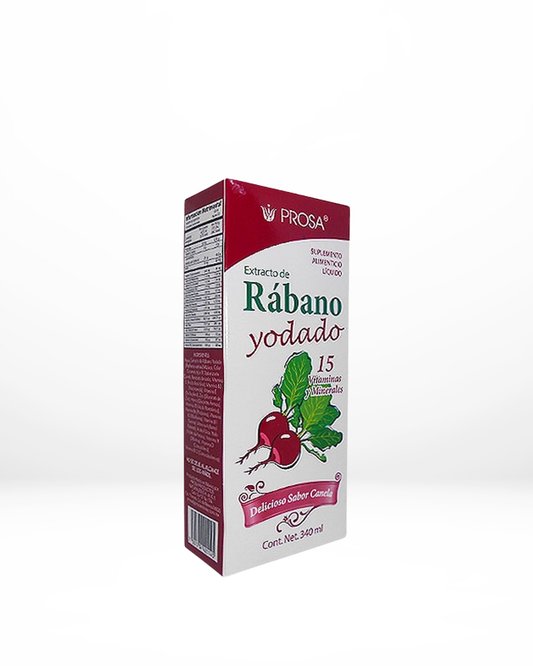 Extracto de Rábano Yodado con Vitaminas y Minerales – PROSA (340 ml)