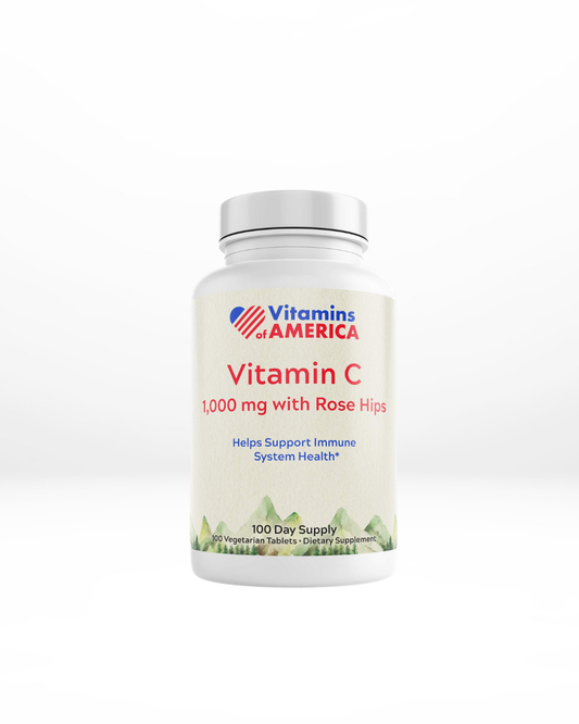 Vitamins of America – Vitamina C 1000 mg + Rose Hips